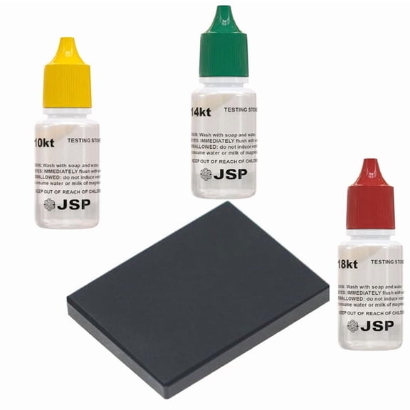 Gold Testing Jewelry Kit 10K 14K 18K & Stone Detect Precious Metals Oro