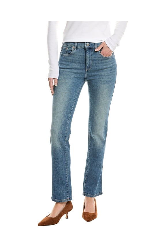 womens Mara Hulton Cuffed Ankle Jean, 24, Blue