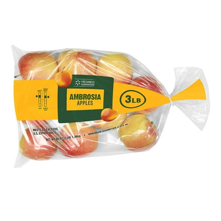Fresh Ambrosia Apples, 3 lb Bag