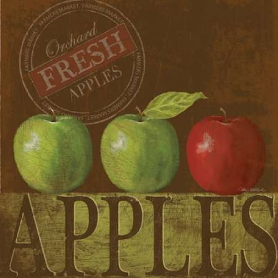 Fresh Apple Canvas Art - Kathy Middlebrook (24 x 24)