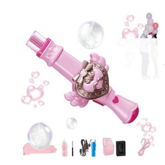 Fresh Arrival!Elastic Fog Wand Rechargeable SmokeBubble Machine Interactive FogBubble Maker With Colorful Lights & Music For Party Wedding