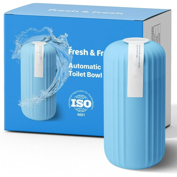 Fresh & Fresh Automatic Toilet Bowl Cleaners(Sky Blue) - 68 Bottles(UPTO 2500 FLUSHES/Bottle),Commercial and Residential Toilet Cleaner 3-4 MONTH Lasting Toilet Bowl Cleaner Bottle