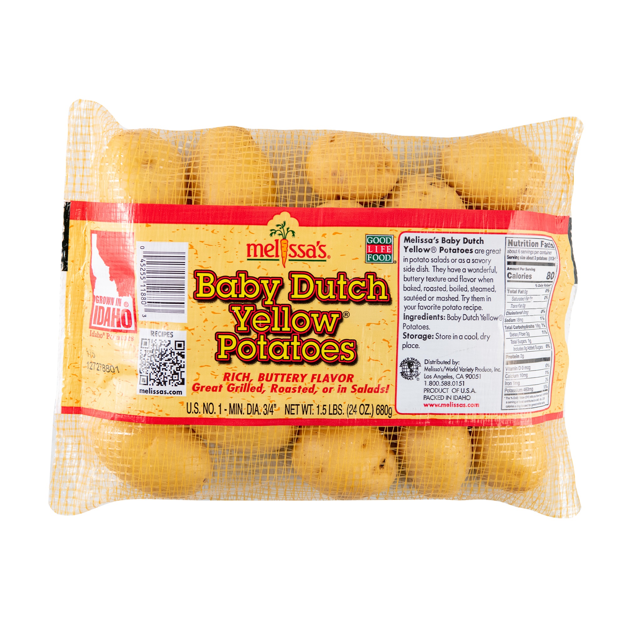 Fresh Baby Yellow Potatoes, 1.5 lb Bag