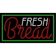thumbnail image 1 of Fresh Baked Bread LED Neon Sign 20 x 37 - inches, Black Square Cut Acrylic Backing, with Dimmer - Bright and Premium built indoor LED Neon Sign for restaurant window and interior decor., 1 of 7
