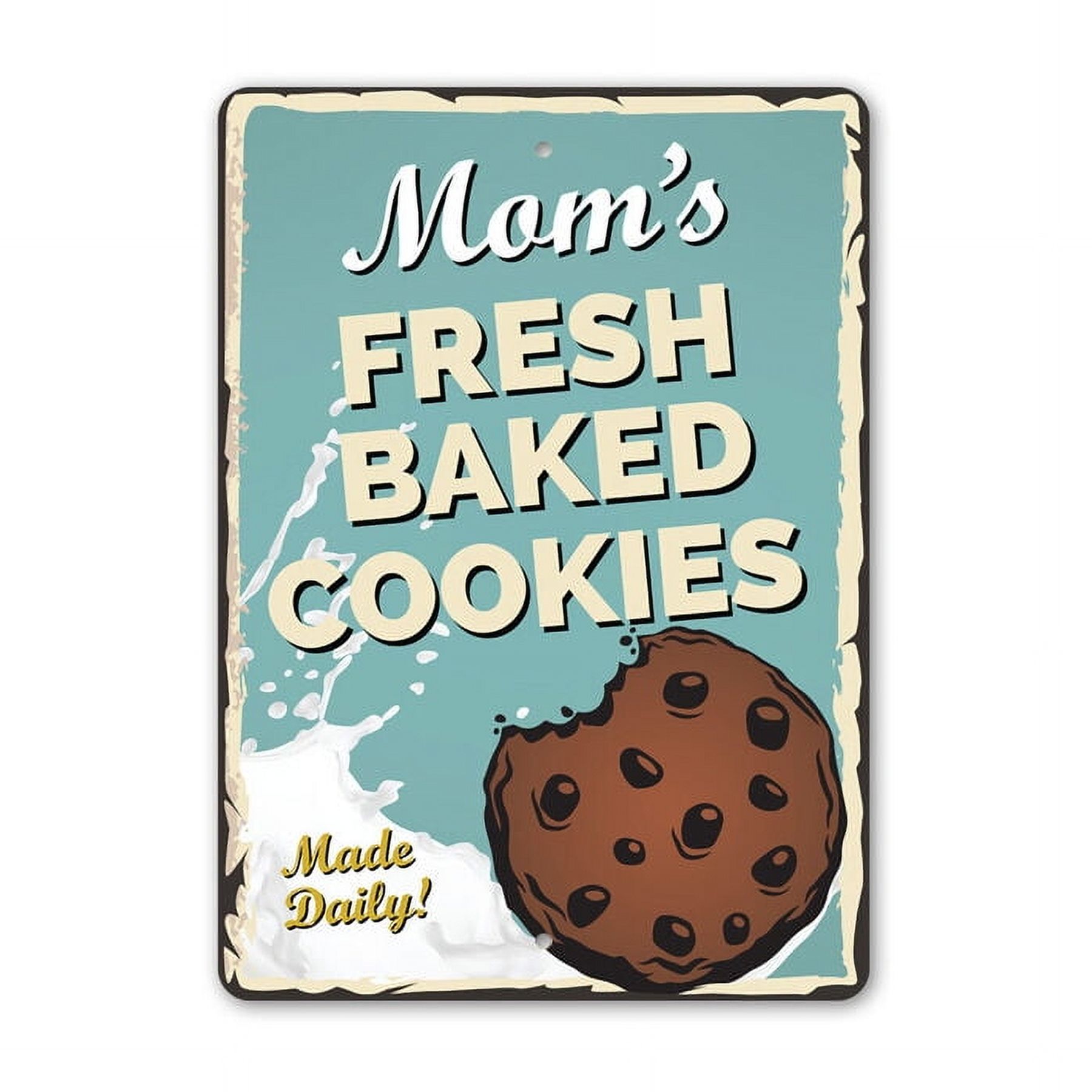 Fresh Baked Cookies Metal Sign Size: 16 x 12 Inch - Walmart.com