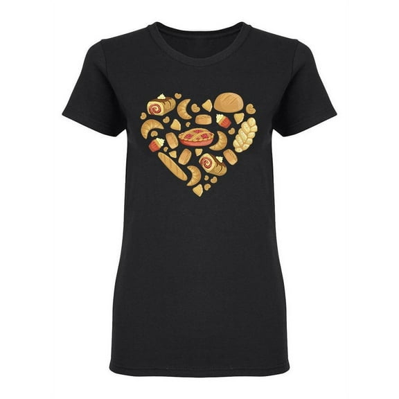 Fresh Baked Goods Shaped T-Shirt Women -Image by Shutterstock, Female Medium