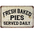 thumbnail image 1 of Fresh Baked Pies Vintage Look Chic Distressed 12 x 18 Matte Finish Metal 112180020085, 1 of 1