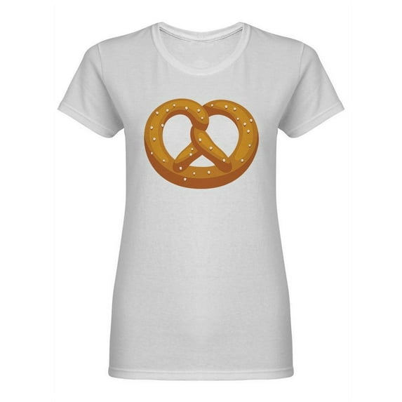 Fresh Baked Pretzel Shaped T-Shirt Women -Image by Shutterstock, Female XX-Large