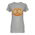 thumbnail image 1 of Fresh Baked Pretzel Shaped T-Shirt Women -Image by Shutterstock, Female XX-Large, 1 of 2