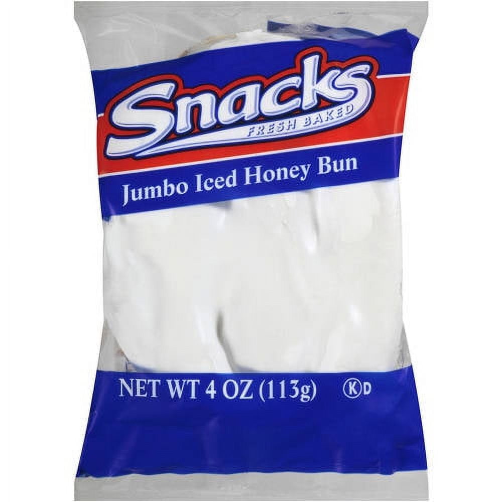 Fresh Baked Snacks Jumbo Iced Honey Bun, 4 oz - Walmart.com