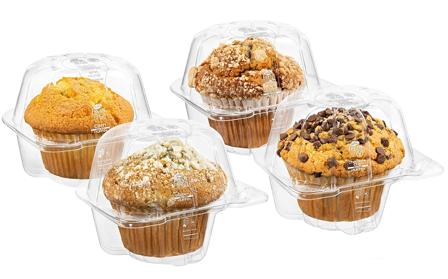 Fresh Bakery Muffins | 4 Individually Wrapped Muffins