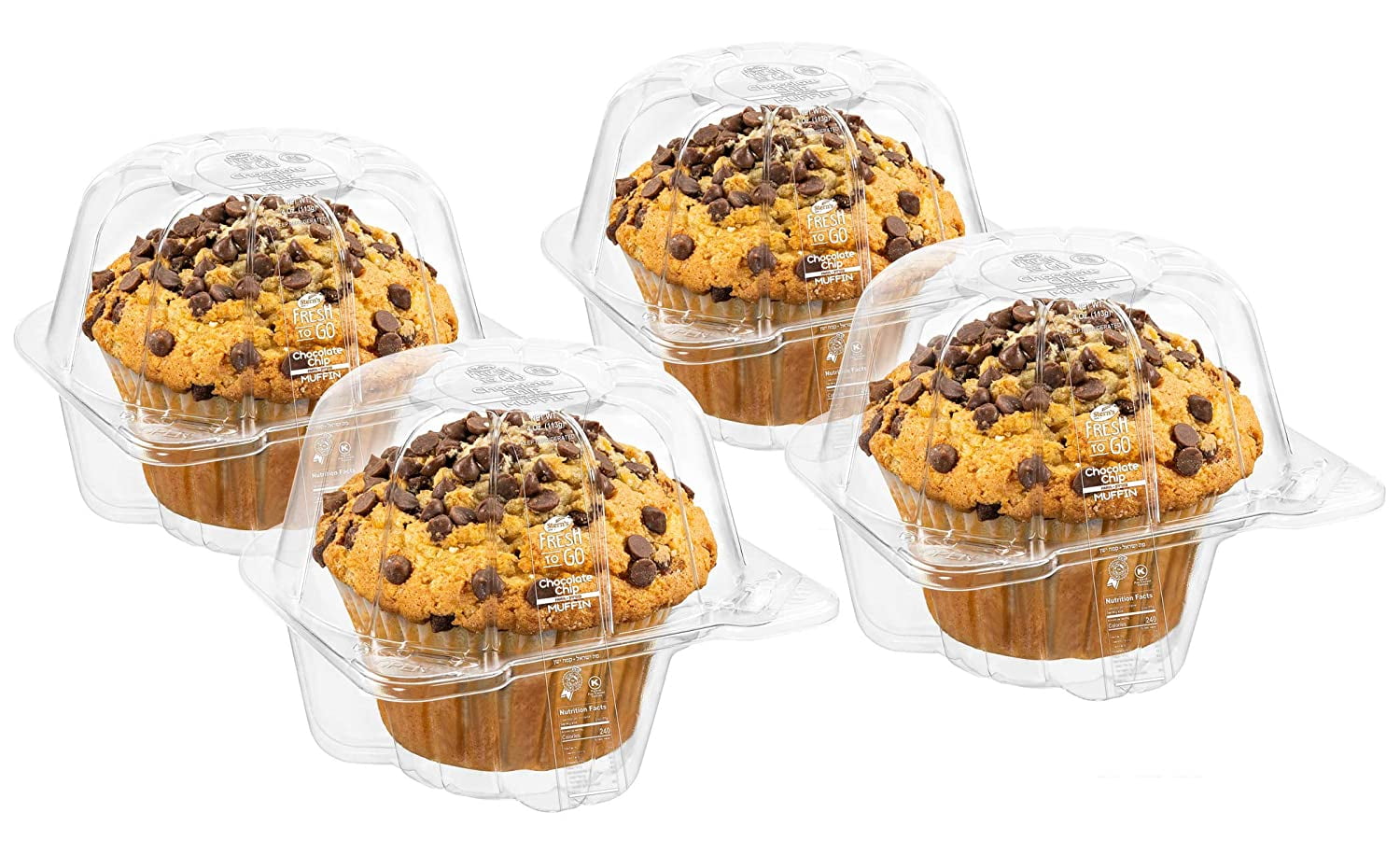 Fresh Bakery Muffins 4 Individually Wrapped Muffins Included
