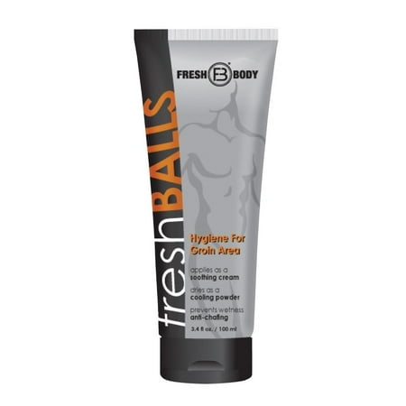 Fresh Balls All Natural Groin Soothing Cream for Men, 3.4 Oz