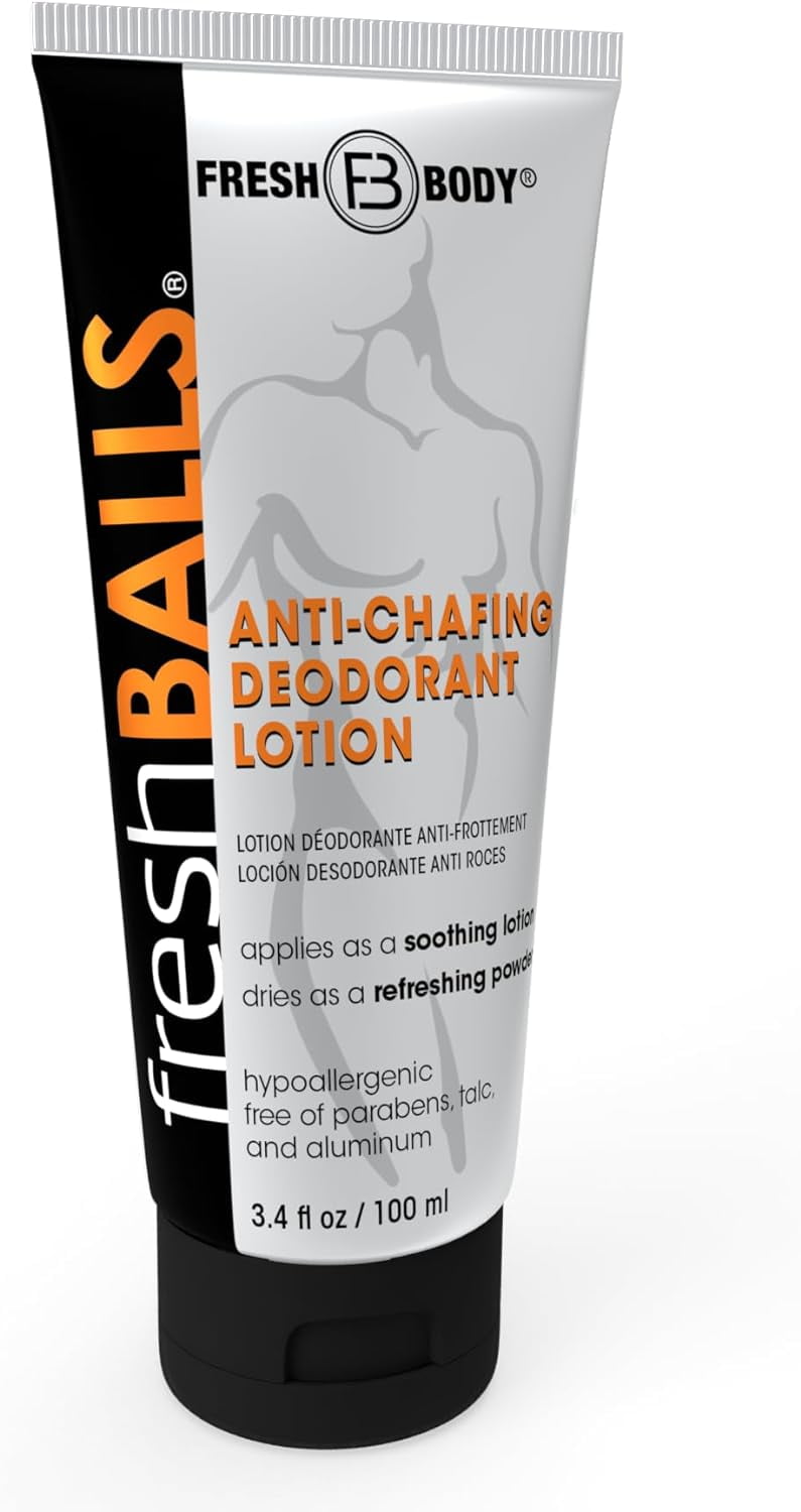 Fresh Balls Lotion Anti Chafing Cream For Mens Private Parts Body Deodorant 34 Fl Oz 6444