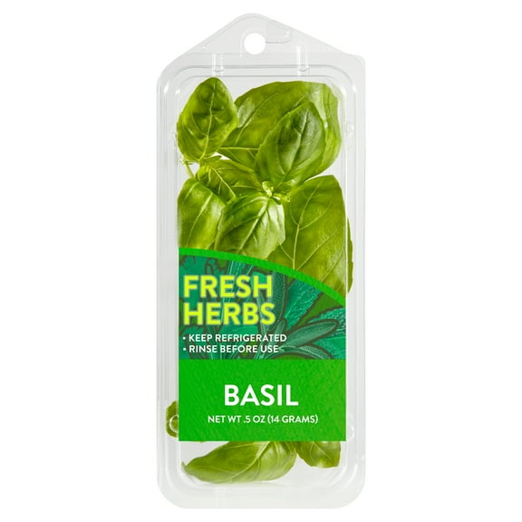 Fresh Basil, 0.5 oz Clamshell