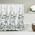 thumbnail image 1 of Fresh Birch Forest Tree leaves Fabric Shower Curtain Waterproof Polyester 3D Printing Bath Curtains for Bathroom Decor with Hook, 1 of 5