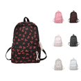 thumbnail image 1 of Fresh Bow Pattern Cute Backpack Preppy Style School Backpack Bookbag with Small Makeup Pouch Casual Campus Daypack with Spacious Compartments for Daily Student Use, 1 of 5