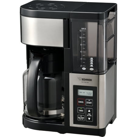 Zojirushi - Fresh Brew Plus 12-Cup Coffee Maker - Stainless black