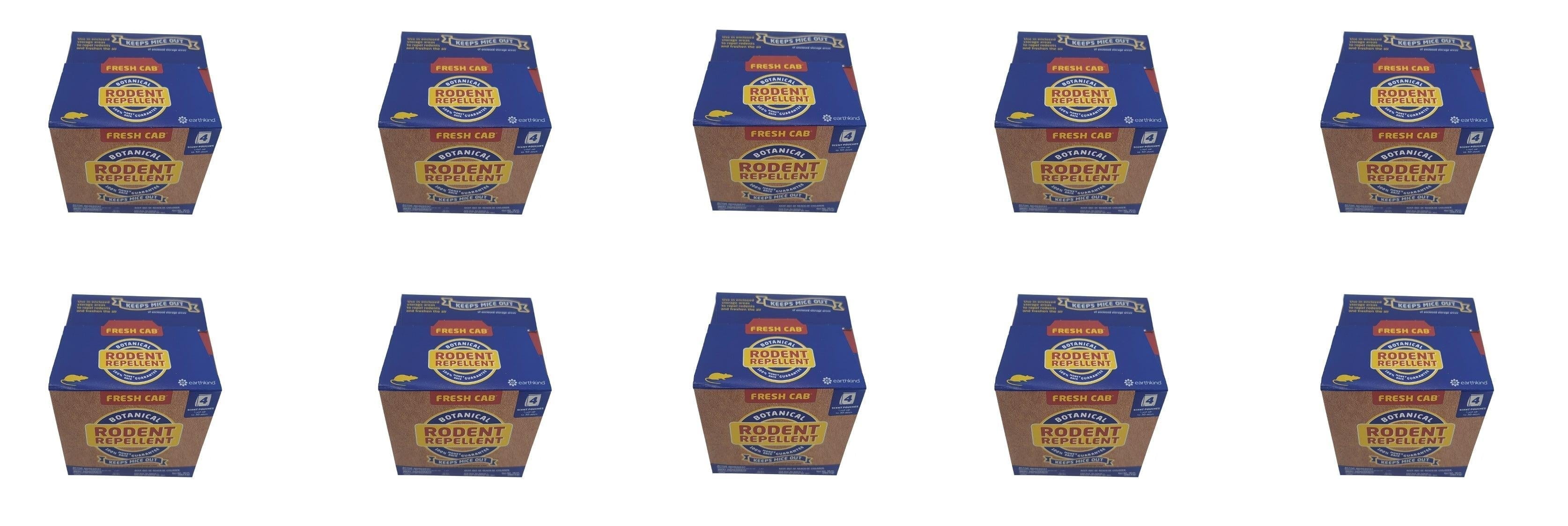 Fresh Cab Botanical Rodent Repellent, 10 Boxes, 40 Pouches, EPA ...
