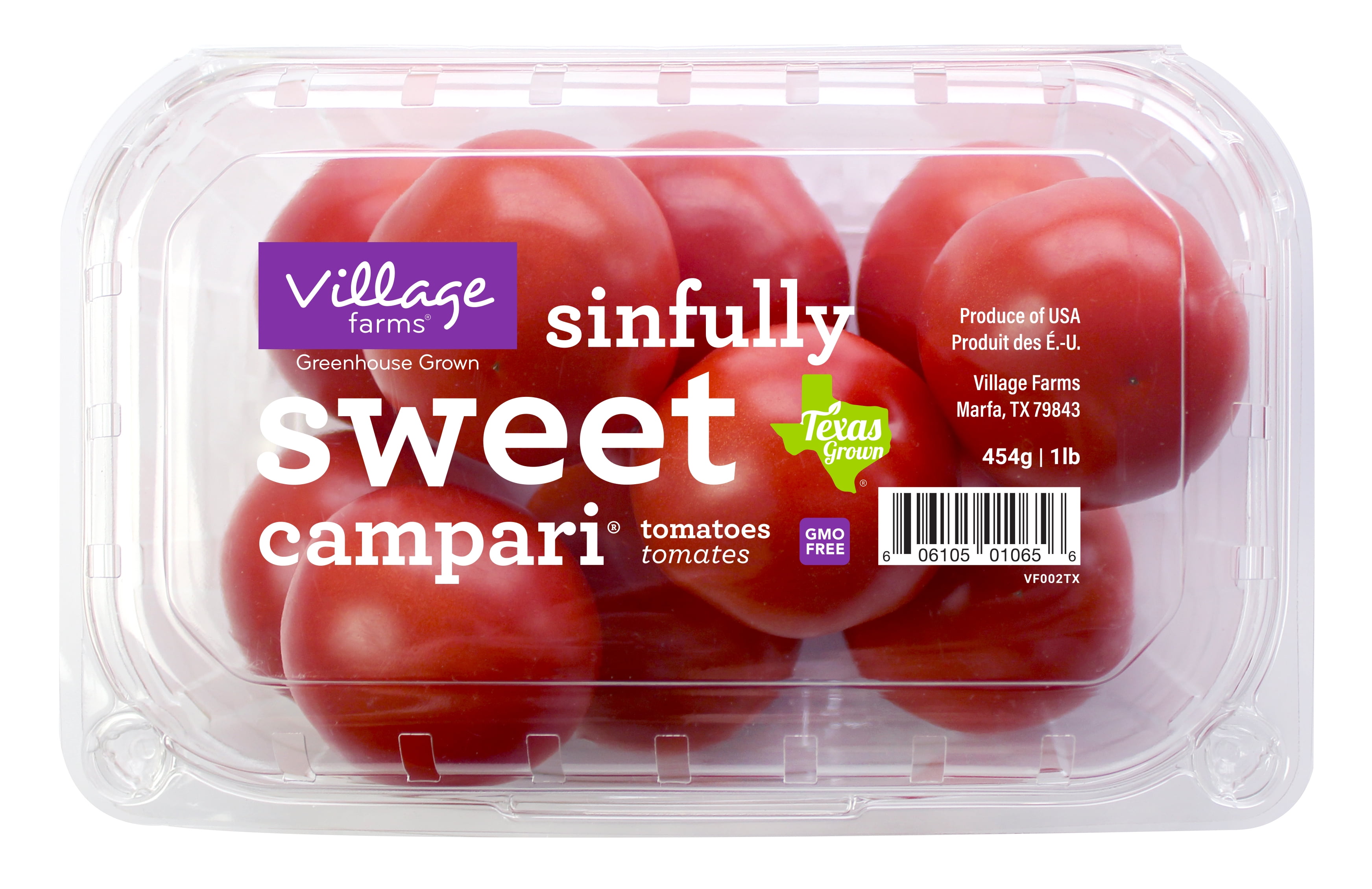 VILLAGE FARMS Greenhouse Grown  Sinfully Sweet Campari Cocktail Tomato, 1 lb Package, Fresh