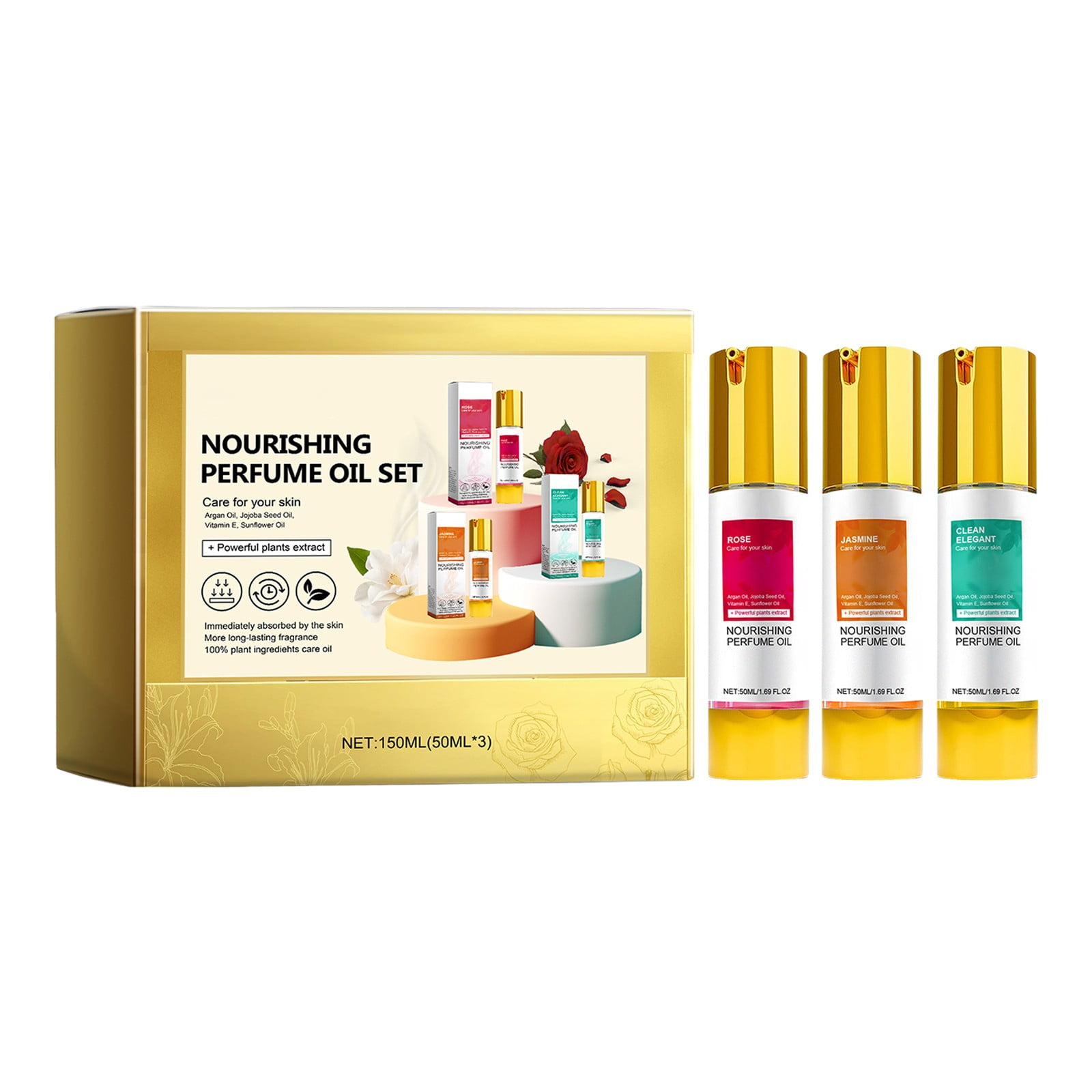 Fresh Charm Perfume Set For Women Fragrance Oil Lasting Light Fragrance