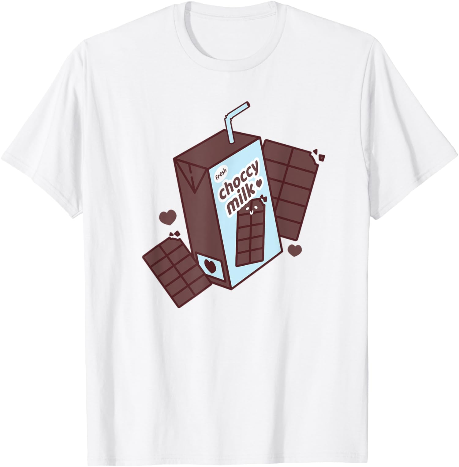 Fresh Choccy Milk Kawaii Meme Aesthetic Juice Box TShirt