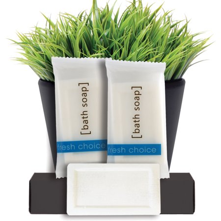 Fresh Choice Bulk Soaps 0.85 oz - 50 Pack Travel Size - Individually Wrapped Bars for Rentals