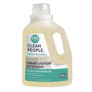 Clean People Liquid Laundry Detergent, Safer Ingredients, Fresh Scent, 100 Load (1-Pack)