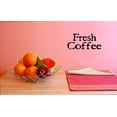 thumbnail image 1 of Fresh Coffee Picture Art Kitchen Decor Vinyl Wall Decal - 8x20 Inches, 1 of 2