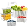 Fresh Container, 3PACK Produce Saver Container BPA Free Fridge