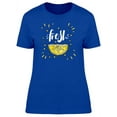 thumbnail image 1 of Fresh, Cool Lemon Doodle T-Shirt Women -Image by Shutterstock, Female Small, 1 of 2