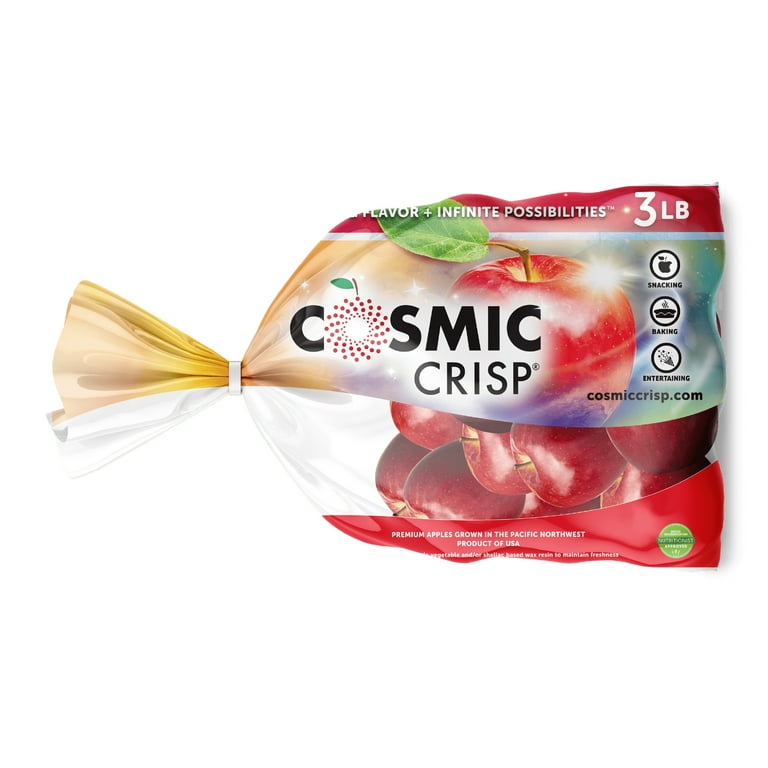 Fresh Cosmic Crisp Apples, 3 lb Bag - Walmart.com
