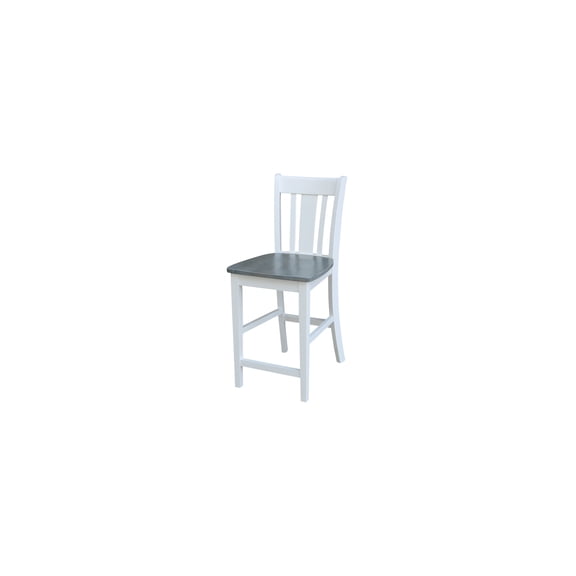 Fresh Counter Height Stool in Solid Hardwood - 24-In Seat, 17.3-In x 20.7-In x 39.2-In, Parawood Construction, 225 Lbs Weight Limit