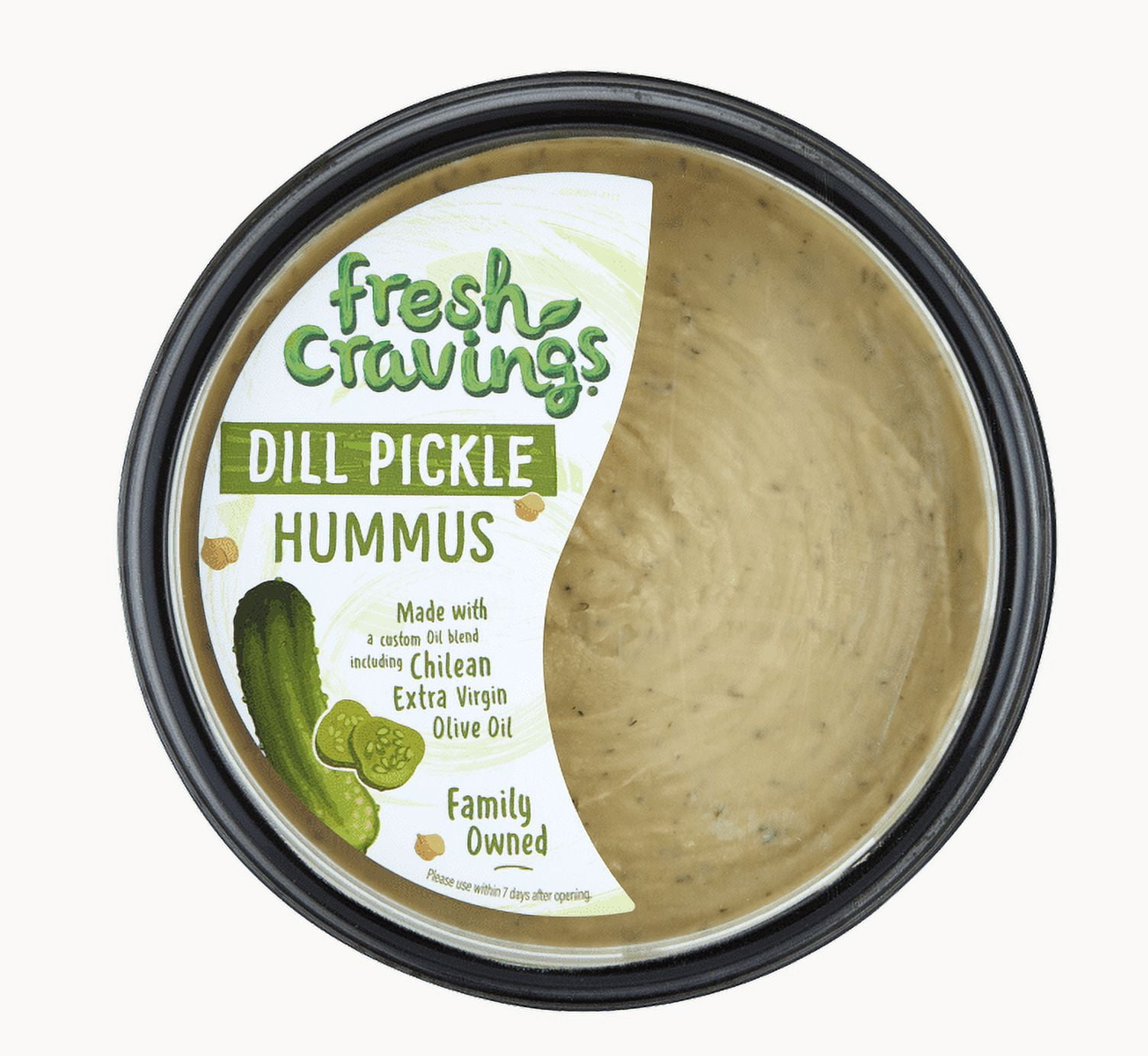Fresh Cravings Dill Pickle Hummus, 10 oz., Ready to Eat, Recyclable