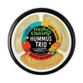 thumbnail image 1 of Fresh Cravings Hummus Trio Dip, 18 oz. Plastic Tub, Gluten-Free, 2 Tbsp (32g), Contains Sesame, 1 of 14