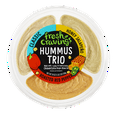 Fresh Cravings Hummus Trio Dip, Fresh, 18 oz. Plastic Tub, GlutenFree