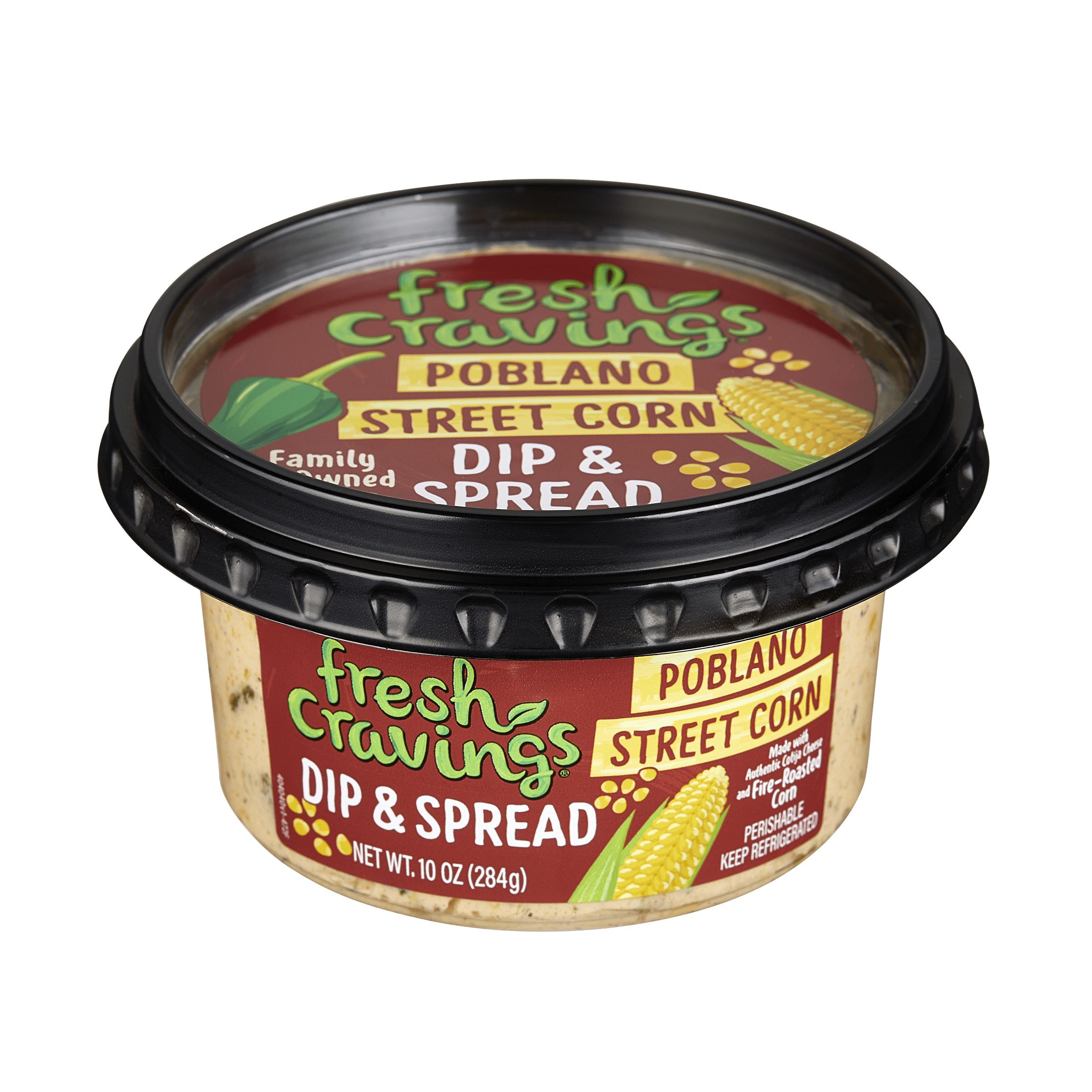 Fresh Cravings Poblano Street Corn Dip & Spread 10 oz., Ready to eat