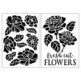 thumbnail image 1 of Fresh Cut Flower Plastic Stencils - 7" x 10" by Craft Smart - 16 designs, 1 of 4