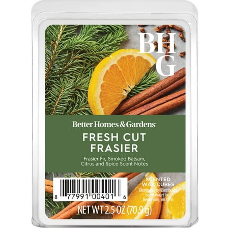 Fresh Cut Frasier Scented Wax Melts, Better Homes & Gardens, 2.5 oz (1-Pack)