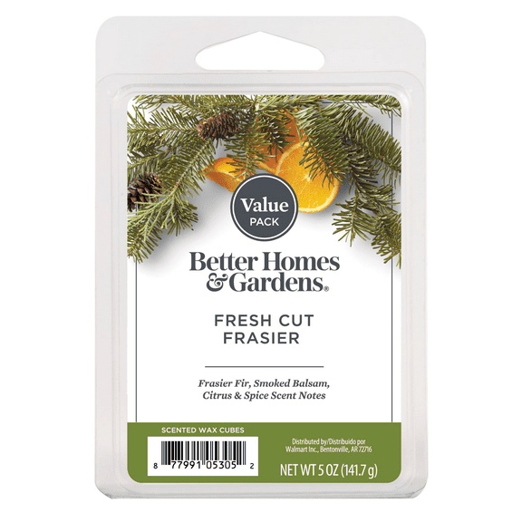 Fresh Cut Frasier Scented Wax Melts, Better Homes & Gardens, 5 oz (Value Size)