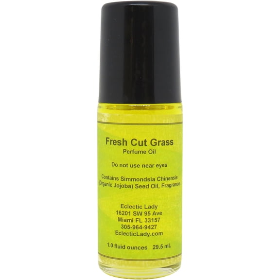 Fresh Cut Grass Perfume Oil, 1.0 Oz Portable Roll-On Fragrance