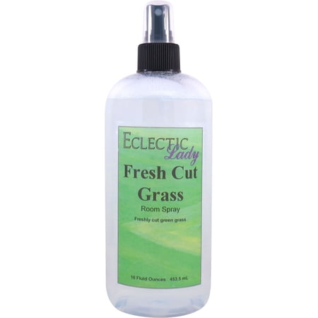 Fresh Cut Grass Room Spray by Eclectic Lady, 16 Ounces, Fragrant Aromatic Room Mist For Home, Room, Office