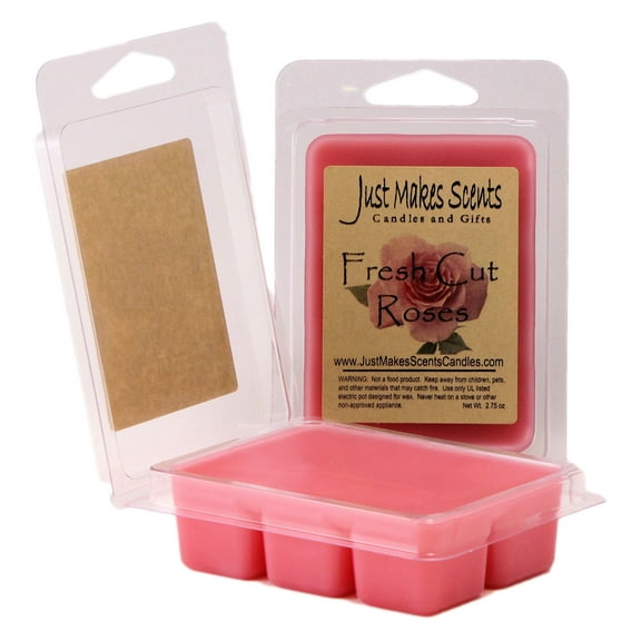 Fresh Cut Roses 2 Pack Wax Melts -Just Makes Scents Candles & Gifts