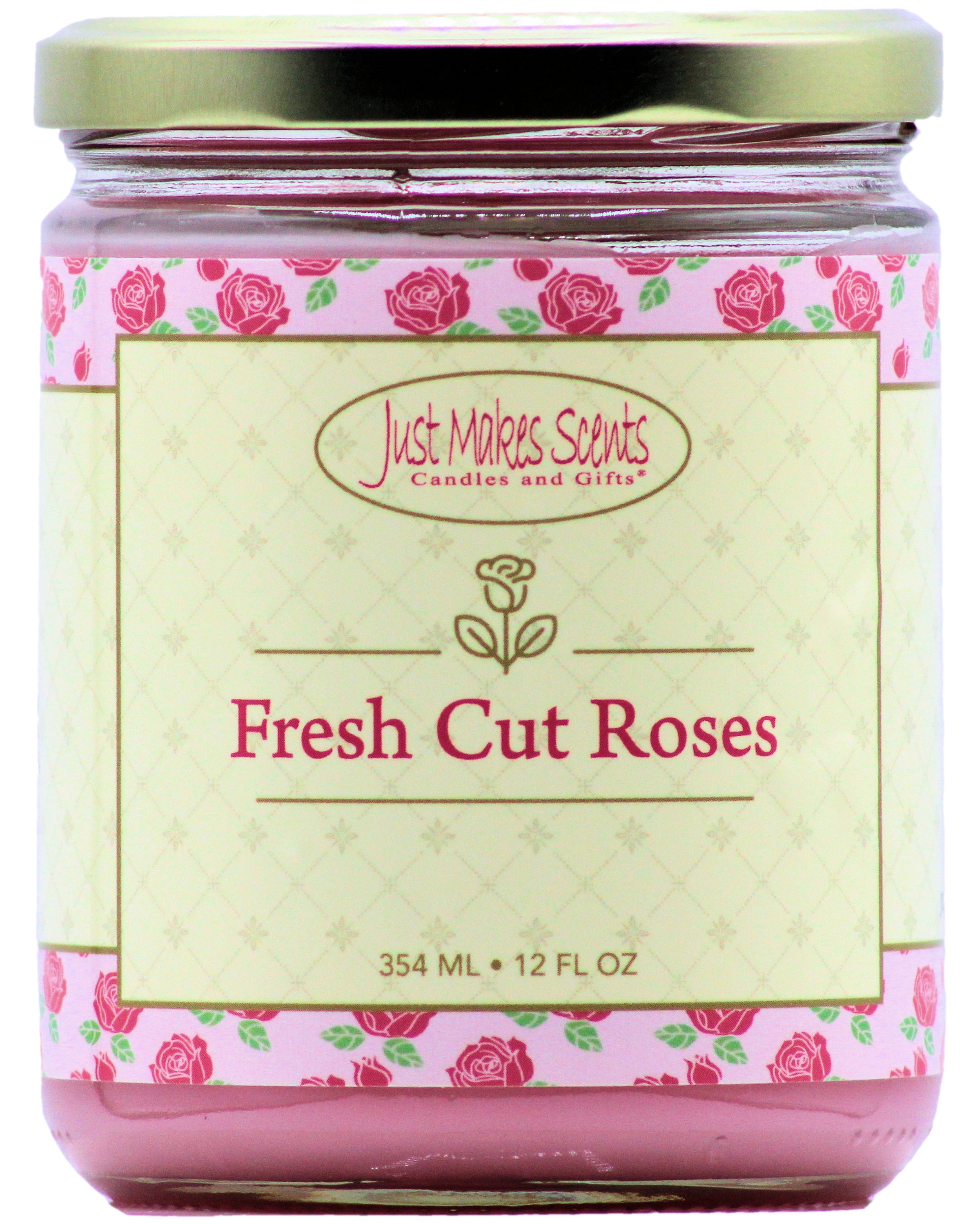 Fresh Cut Roses Salsa Jar Candle 12oz -Just Makes Scents Candles & Gifts