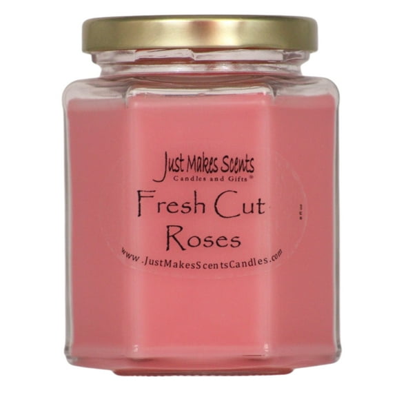 Fresh Cut Roses Candle, 8 oz Hexagon jar