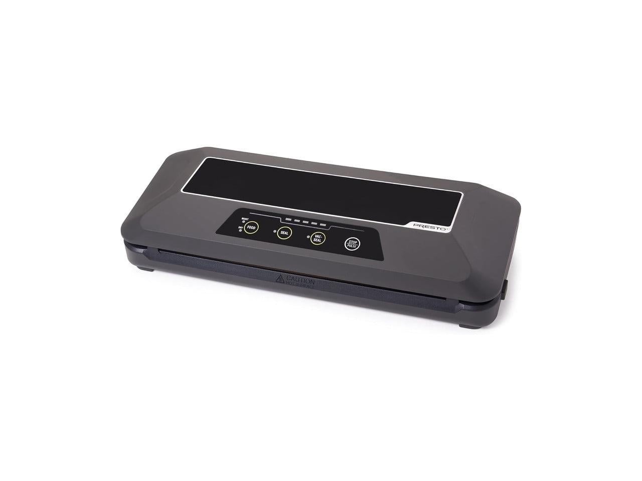 Presto Black Automatic Electric Vacuum Sealer with Bag Cutter