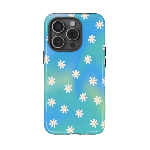 Fresh Daisy Gradient Retro Floral Phone Case iPhone 17 16 15 14 13 12 11 Pro Max