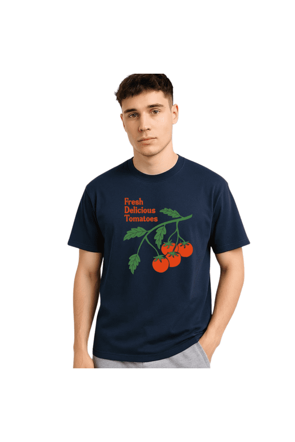 Fresh Delicious Tomatoes T Shirt for Men Women, Vintage Garden Graphic Tee, Tomato Lover Tshirt, Farmer Market Gift for Gardeners