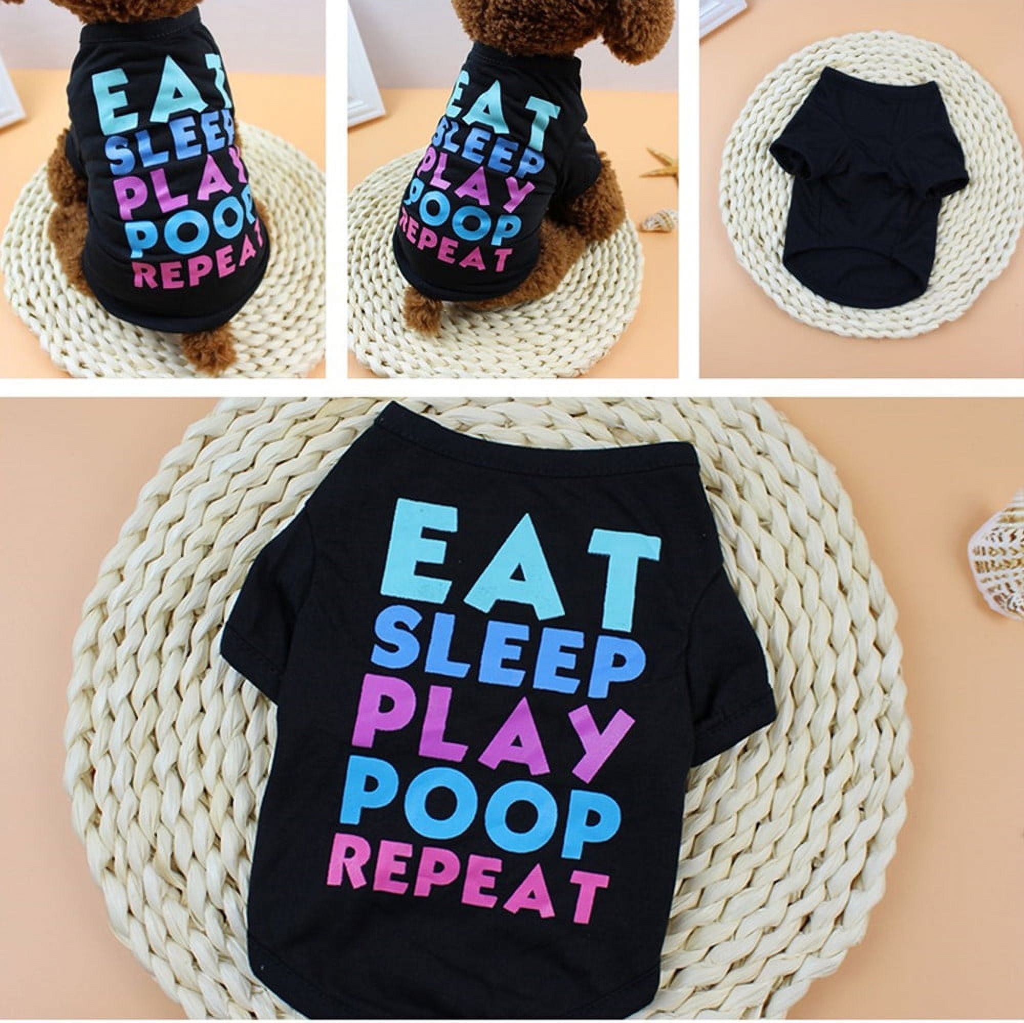 Plush Puppy Appliqué Gray Short-Sleeve Loose Fit Crew Neck T-Shirt