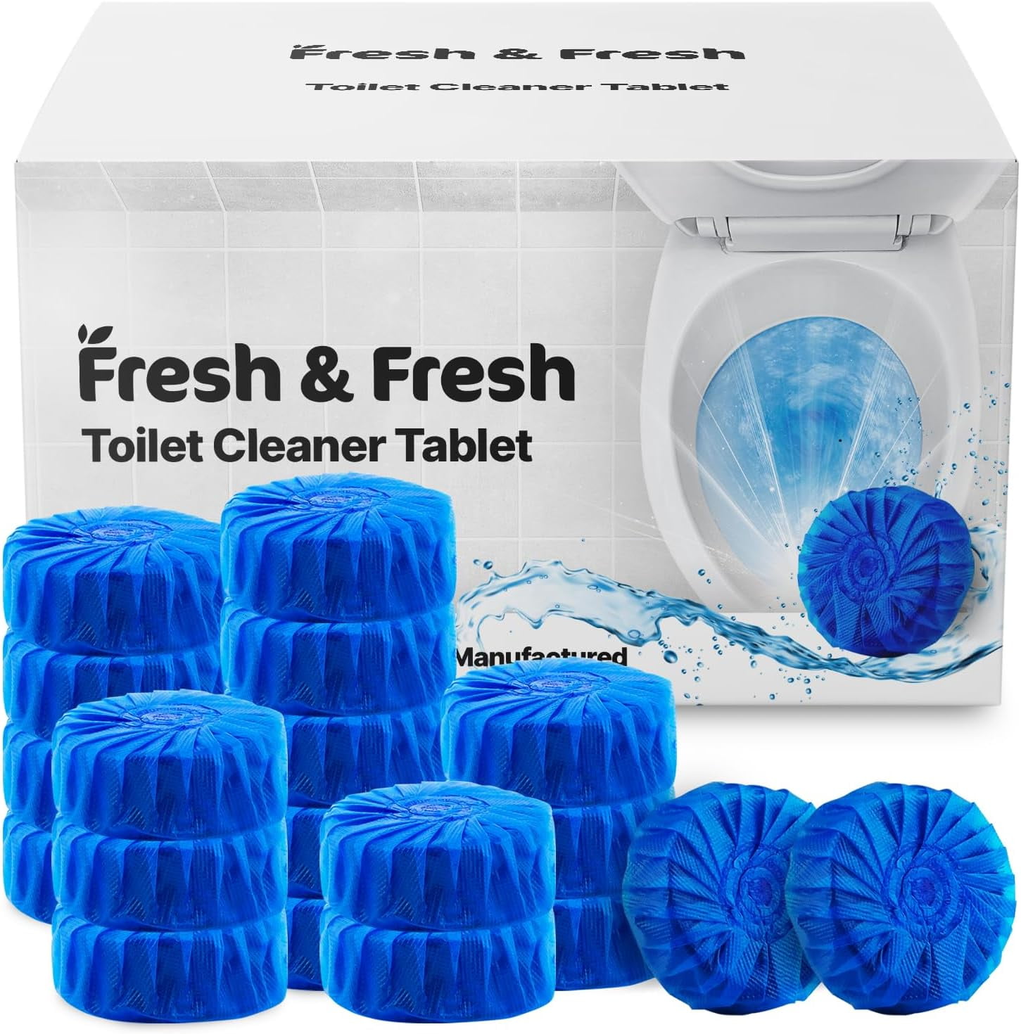 Fresh & Fresh Disposable Toilet Bowl Cleaners(300 Tablets) Odor Eliminator, Fresh Scent